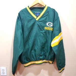 Vintage Green Bag Packers Puller Over Jacket